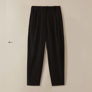 NWT Frank and Oak Amelia balloon fit pant, black, women 6